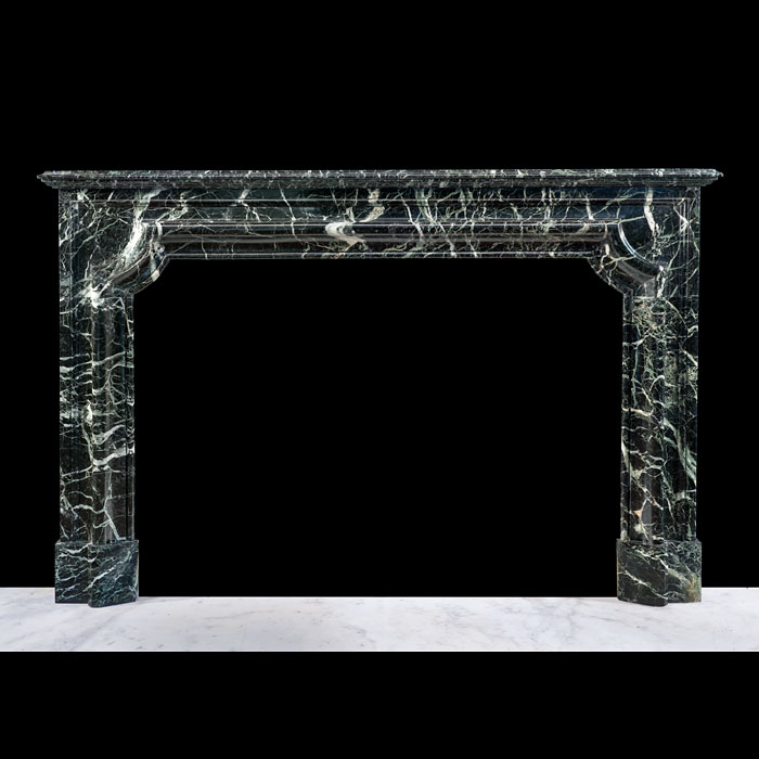 Bold French Baroque Bolection Fireplace
