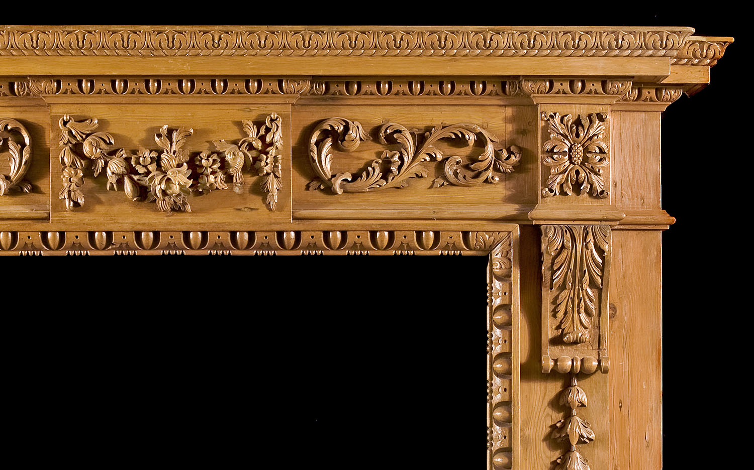 Carved Wood Neo Classical Fireplace Westland Antiques