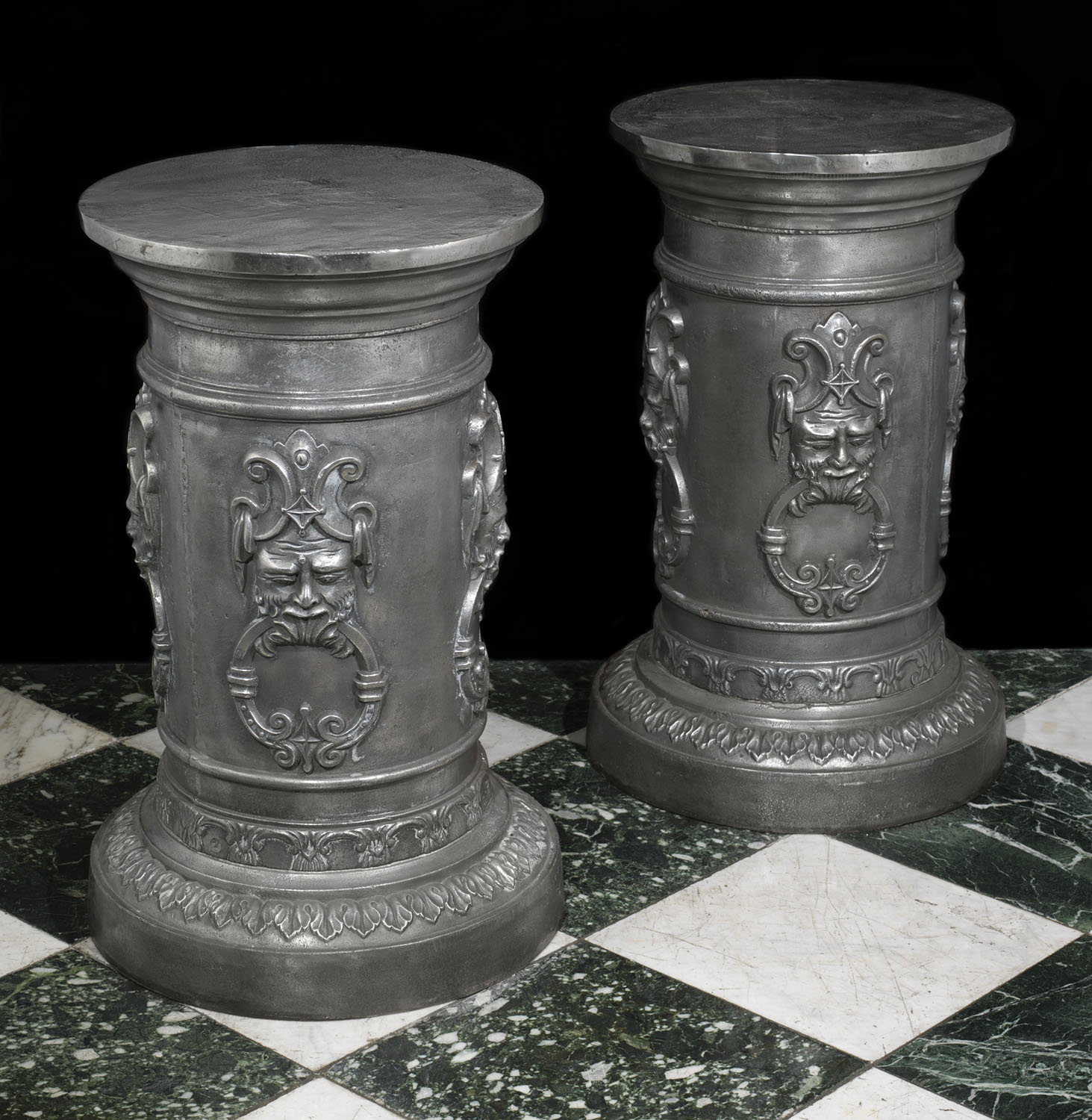 Large Cast Iron Grotesque Greek Urn Stands | Westland London