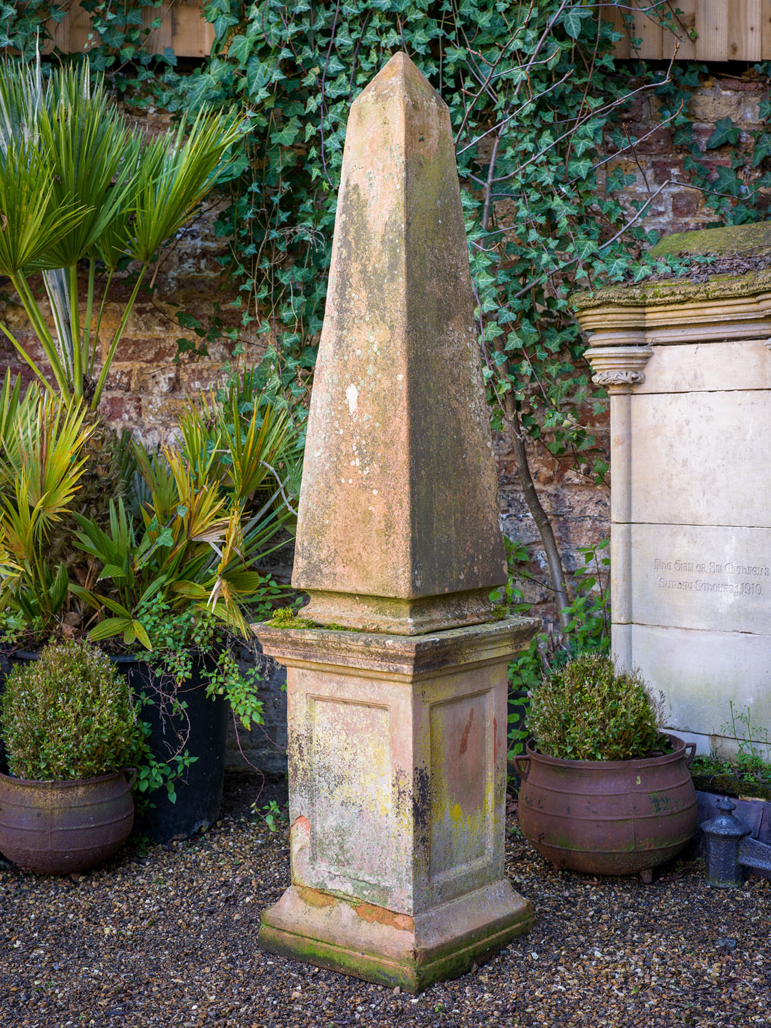 Victorian Terracotta Garden Obelisk | Westland London