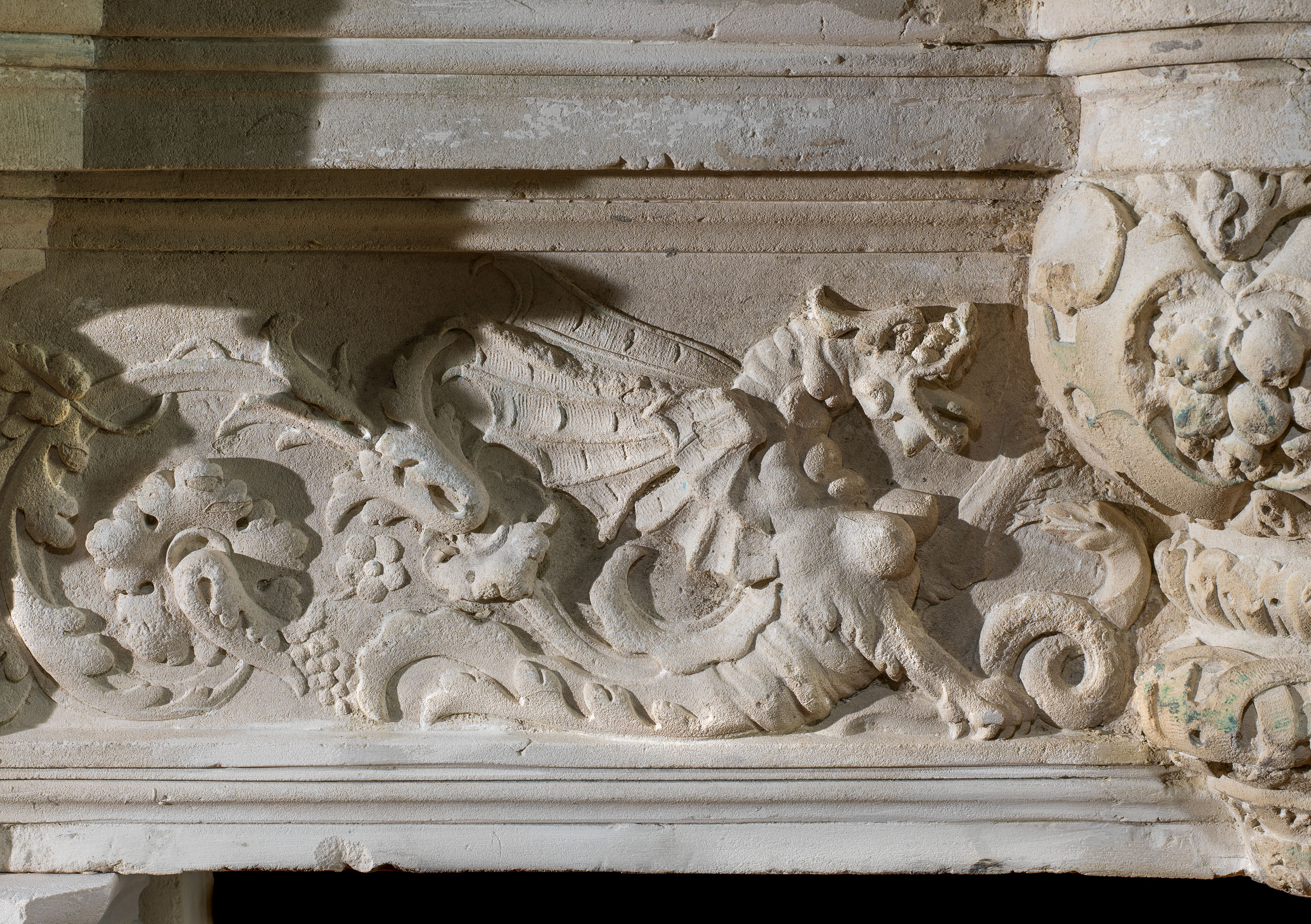 Renaissance Stone Jester Fireplace Mantel | Westland London