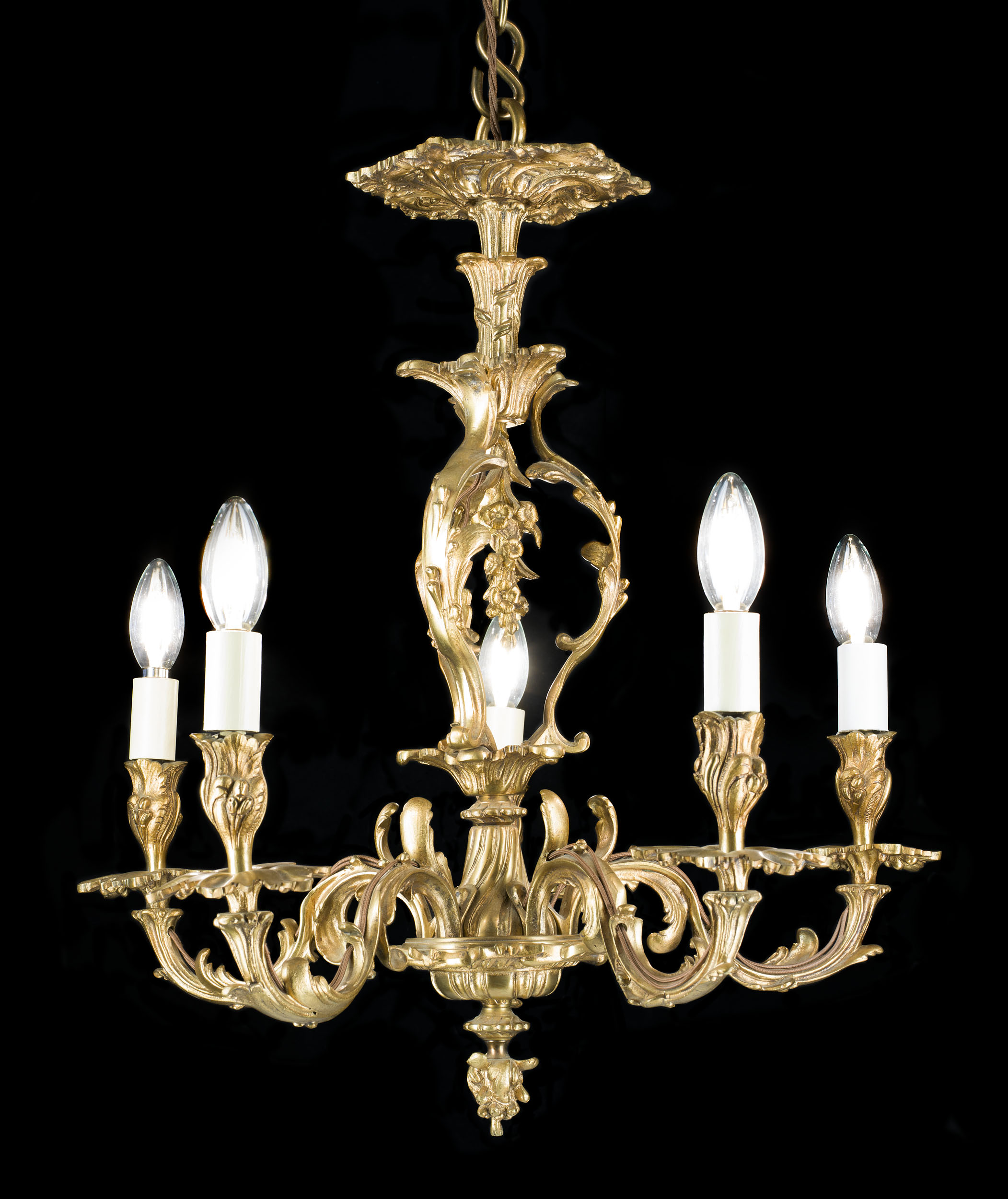 Rococo Gilt Brass Chandelier | Westland London