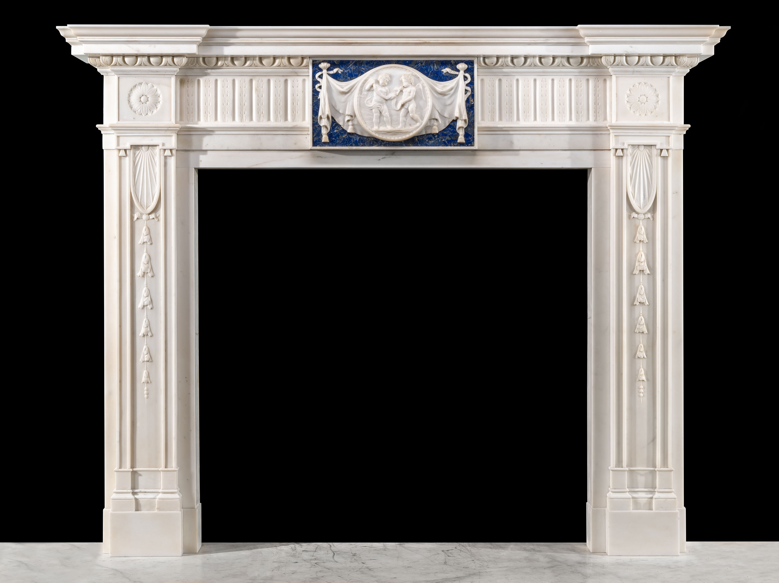 Fine Neoclassical Chimneypiece With Lapis Lazuli | Westland London