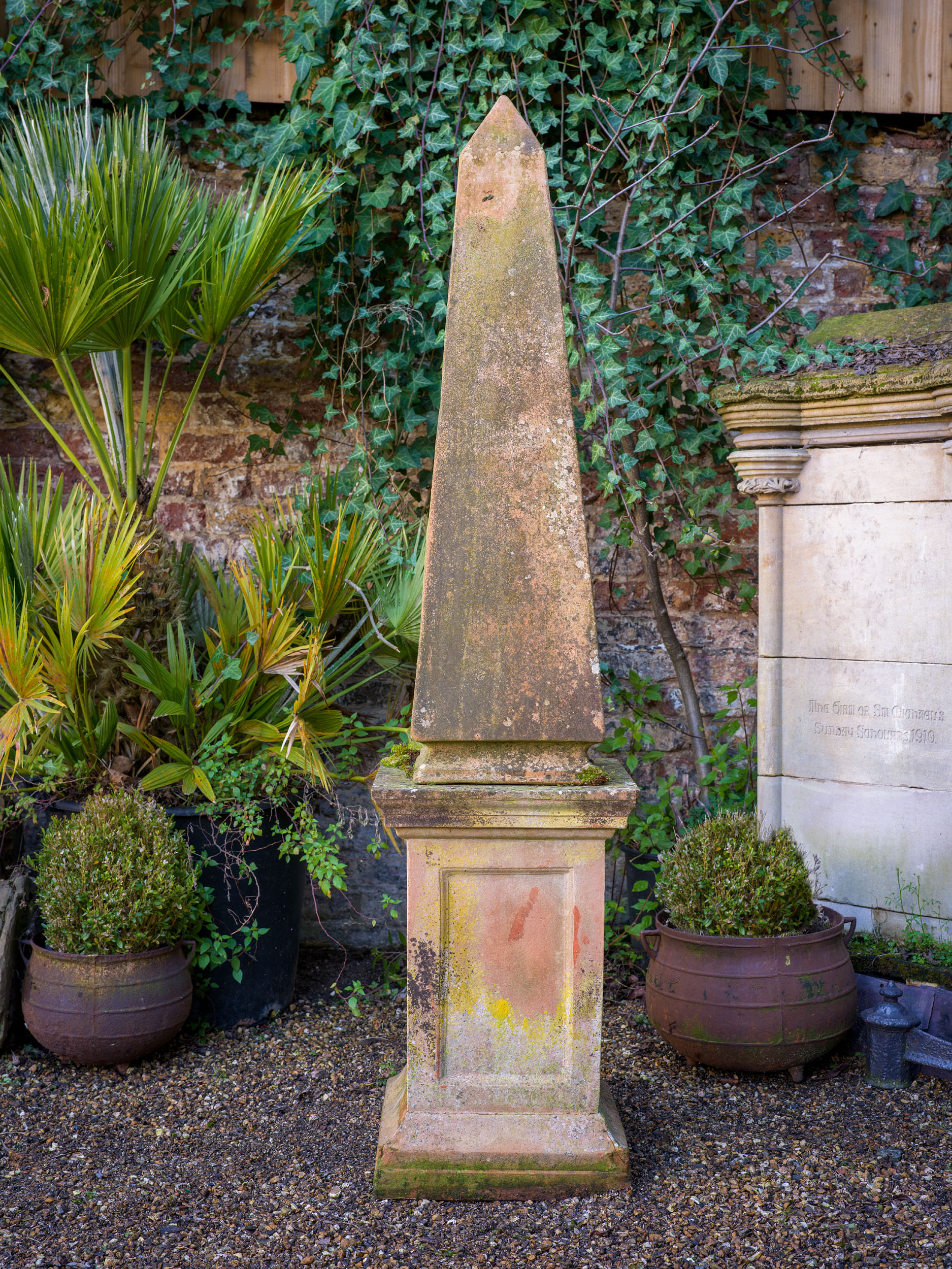 Victorian Terracotta Garden Obelisk | Westland London