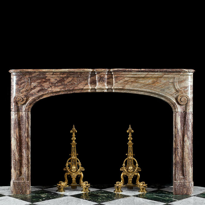 A Sarin Colin Marble Louis XVI Fireplace 
