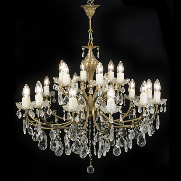 Large 20th Century Eighteen Arm Chandelier 