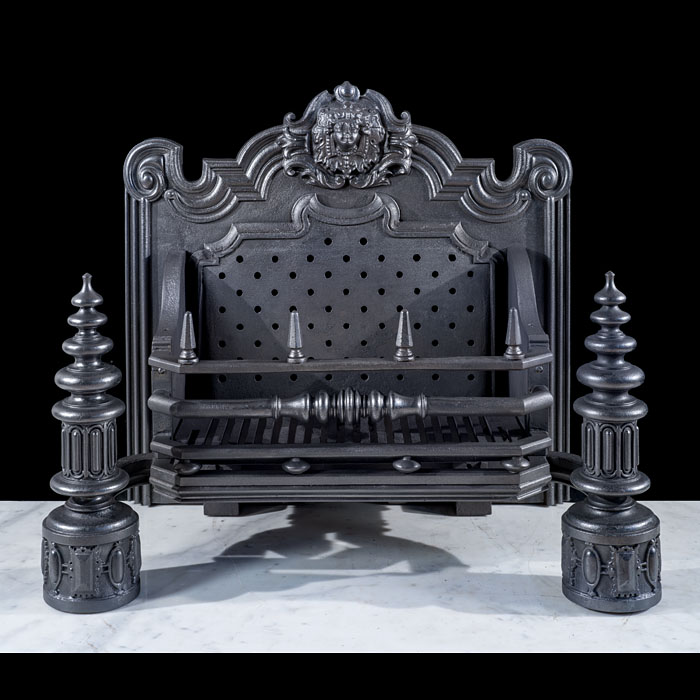 Grand and Large Renaissance Revival Fire Grate 