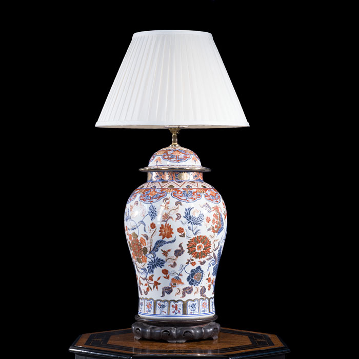 Chinese Temple Jar Table Lamp 